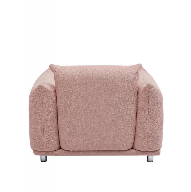 THE FURNITURE CO. Accent Chair Pillow Top Arms Accent Chair Upholstered In Pink Lambswool