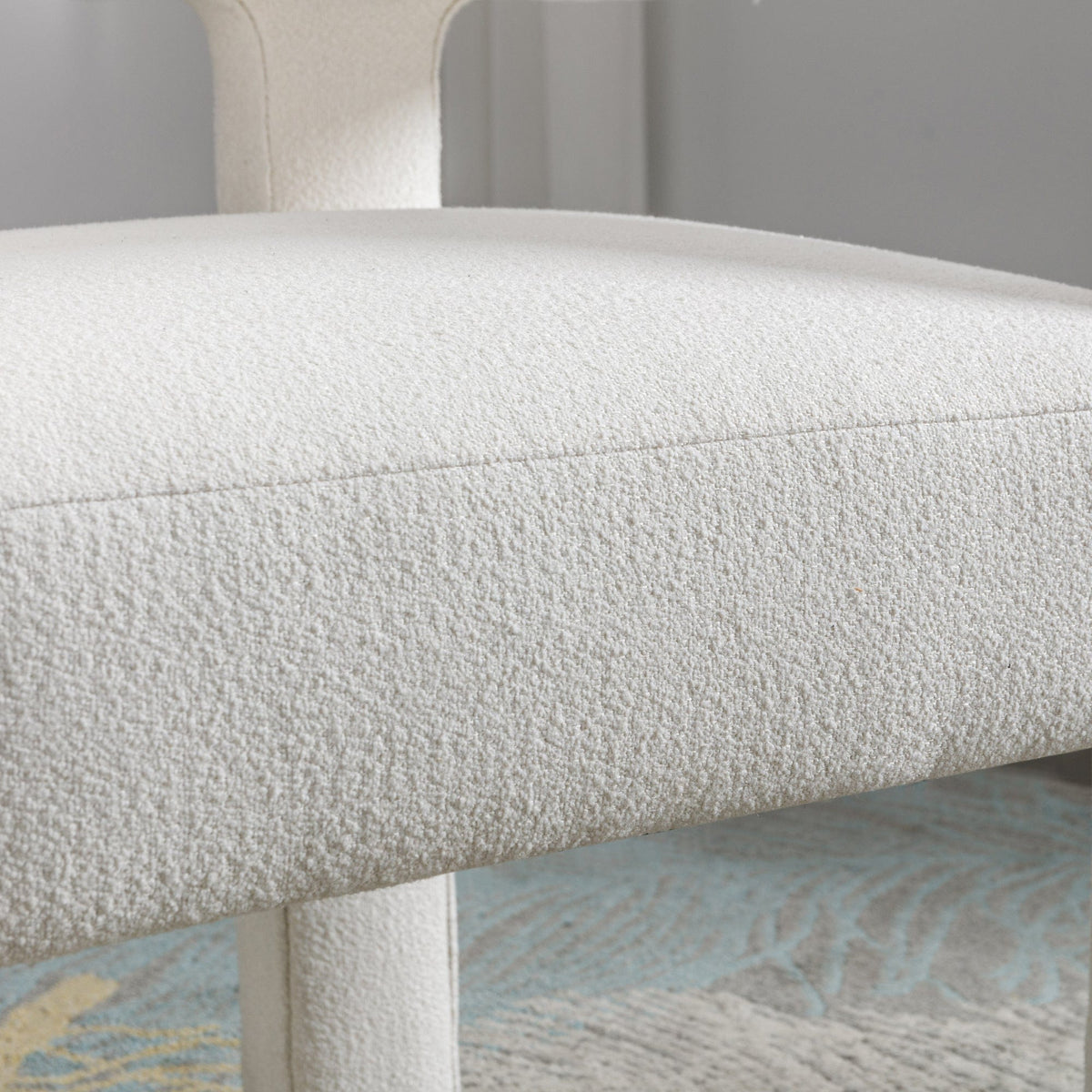 THE FURNITURE CO. Accent Chair Set of Two Contemporary Beige Linen Accent Chair