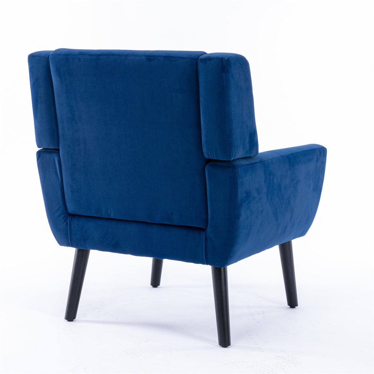 THE FURNITURE CO. Accent Chair Soft Modern Blue Velvet Upholstered Accent Chair