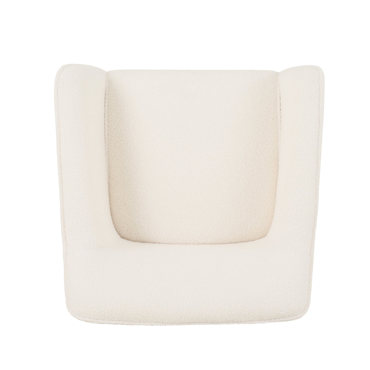 THE FURNITURE CO. Accent Chair Stylish Upholstered Armchair In Ivory Fabric
