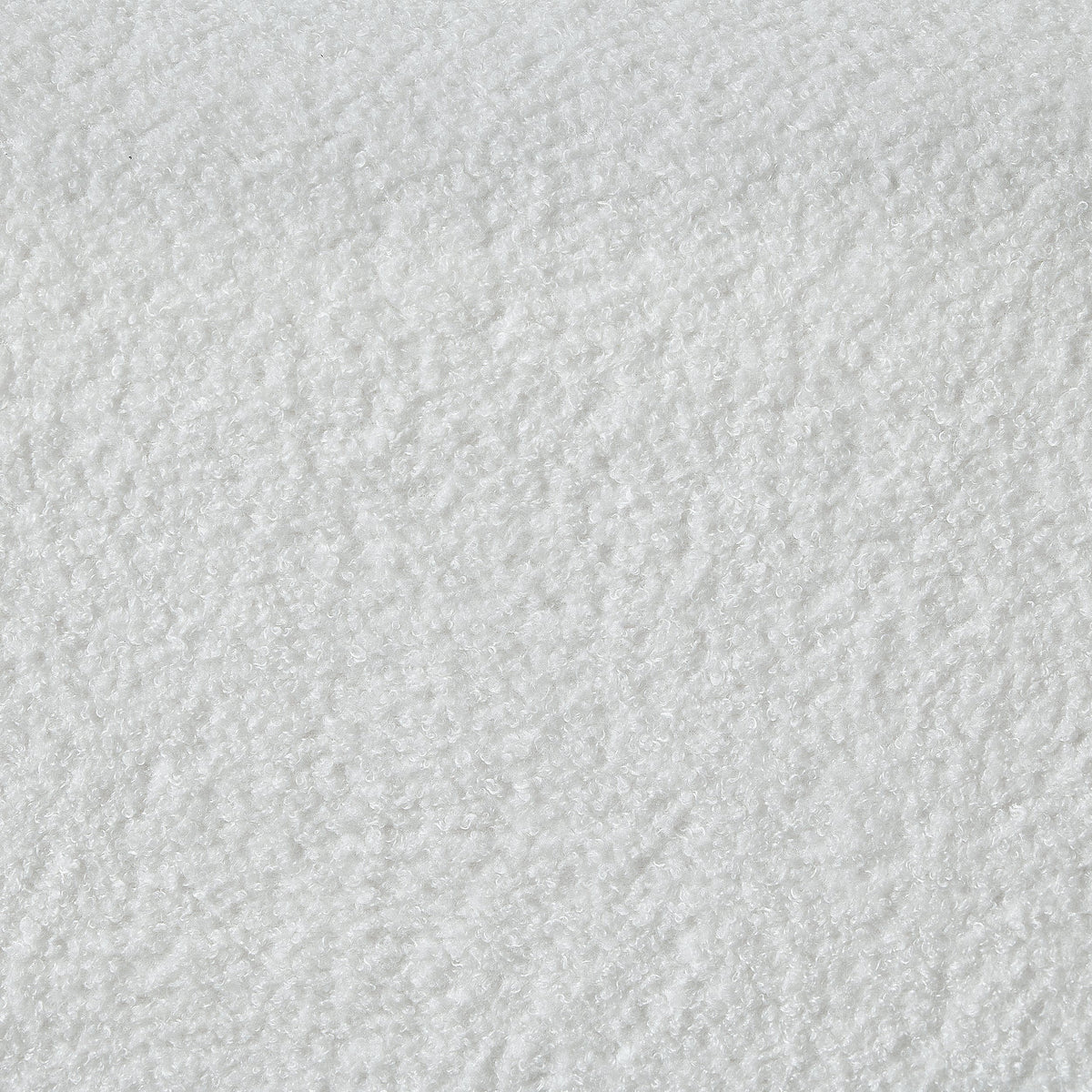 THE FURNITURE CO. Accent Chair White Teddy Upholstered Lazy Sofa Chair