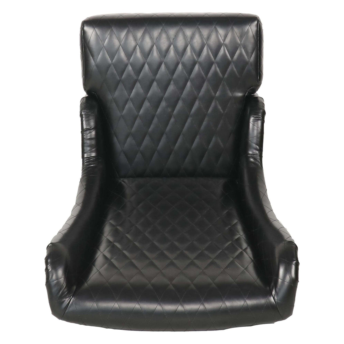 THE FURNITURE CO. Accent Chair Wide Faux Leather High-Back Accent Chair