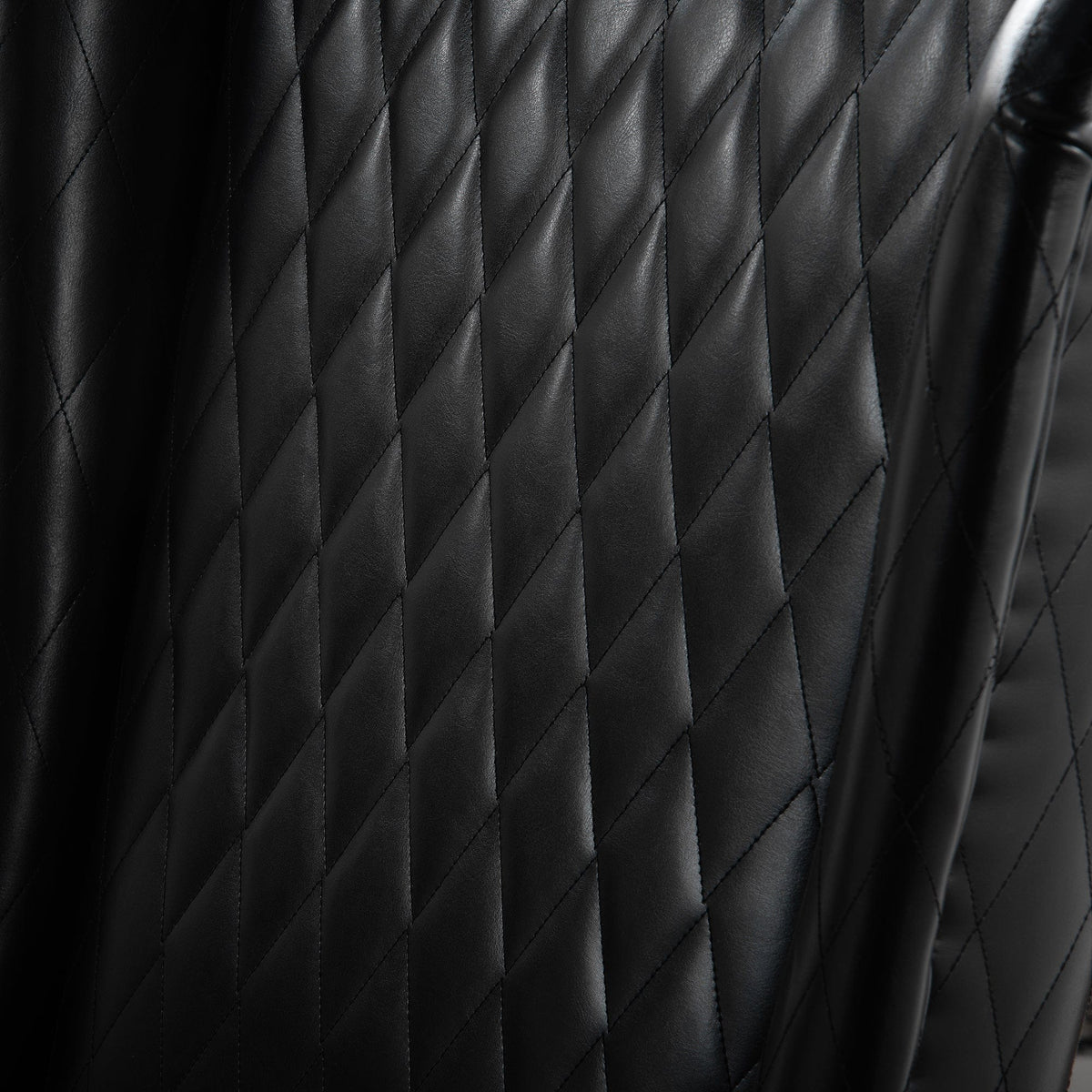 THE FURNITURE CO. Accent Chair Wide Faux Leather High-Back Accent Chair