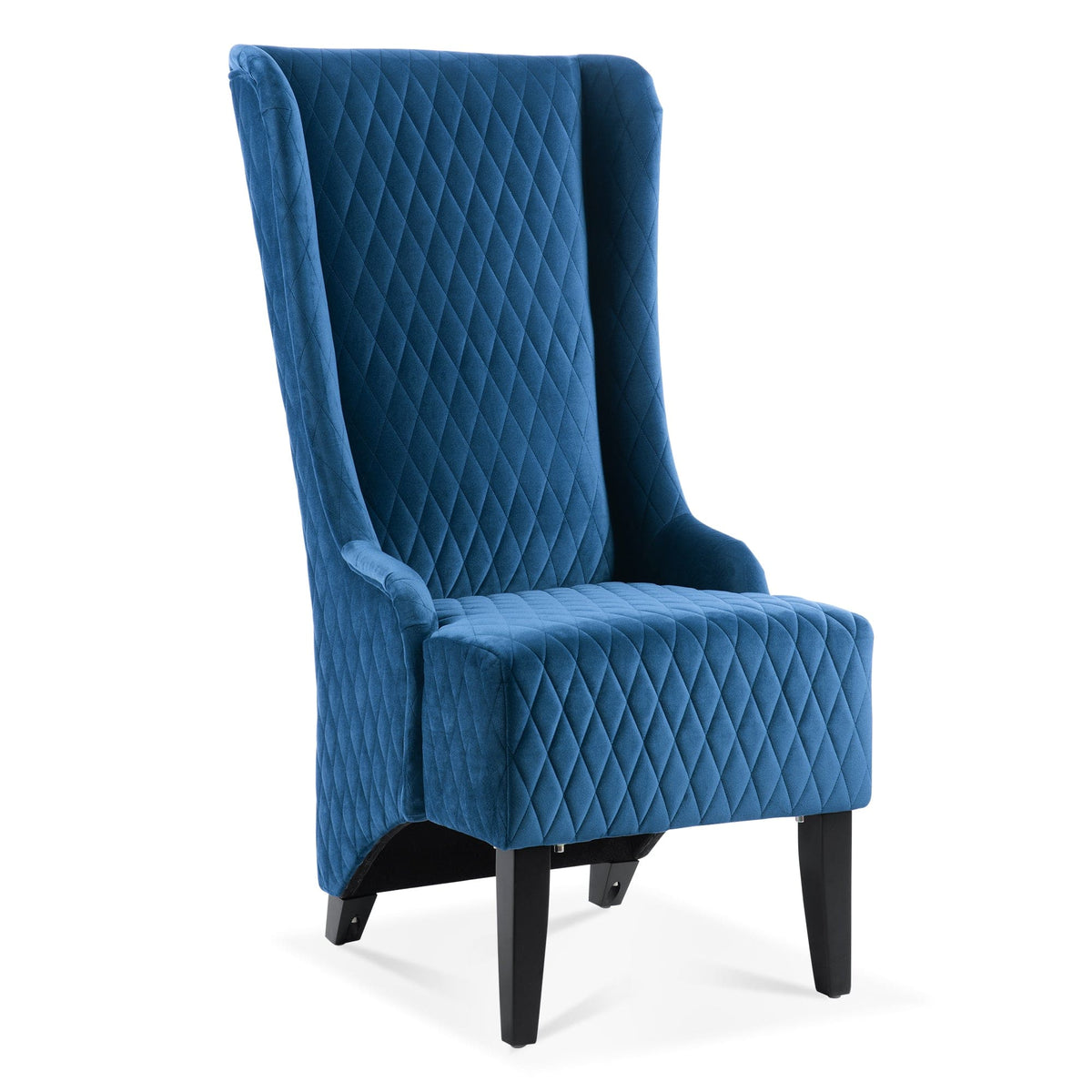 THE FURNITURE CO. Accent Chair Wide High Wingback Velvet Accent Chair