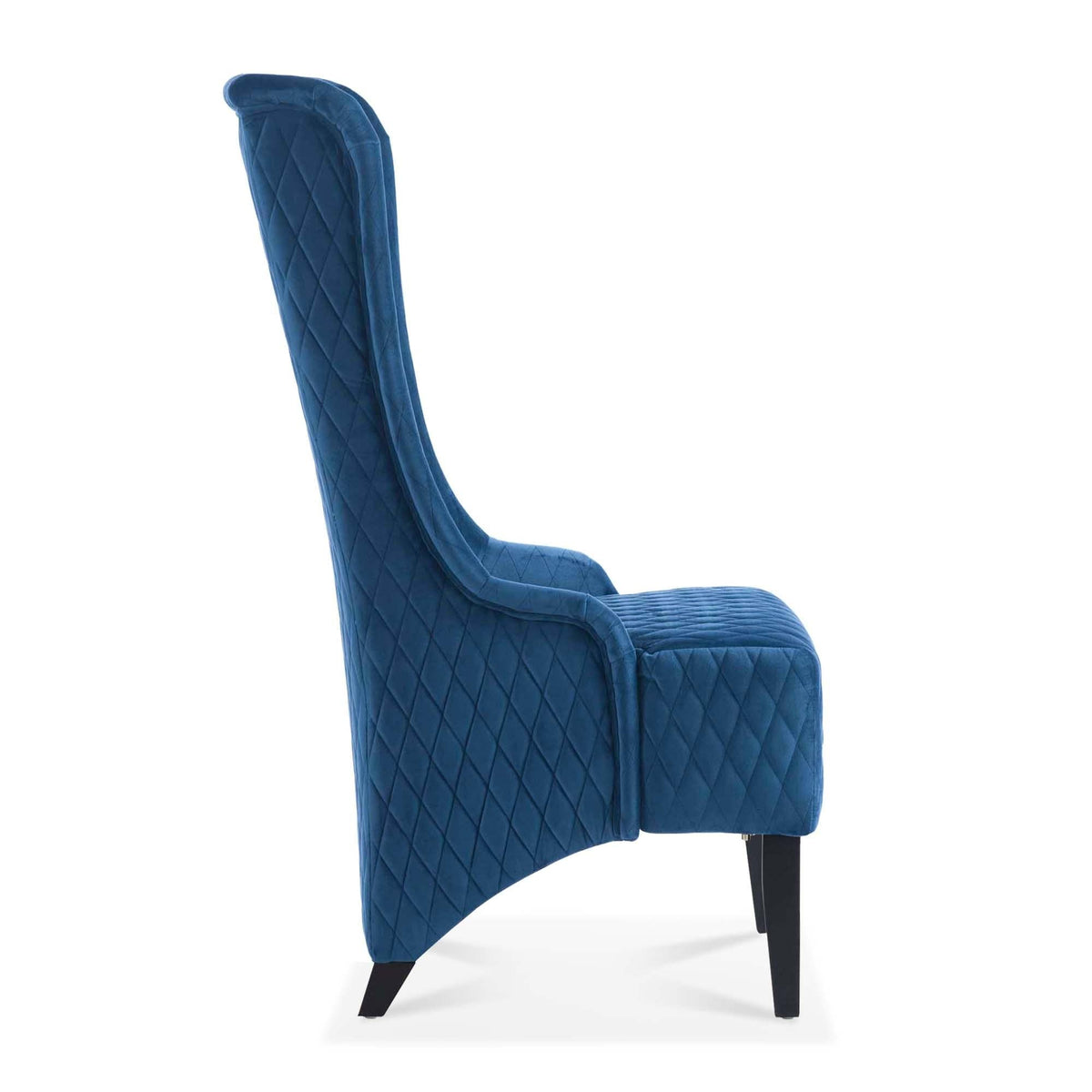 THE FURNITURE CO. Accent Chair Wide High Wingback Velvet Accent Chair