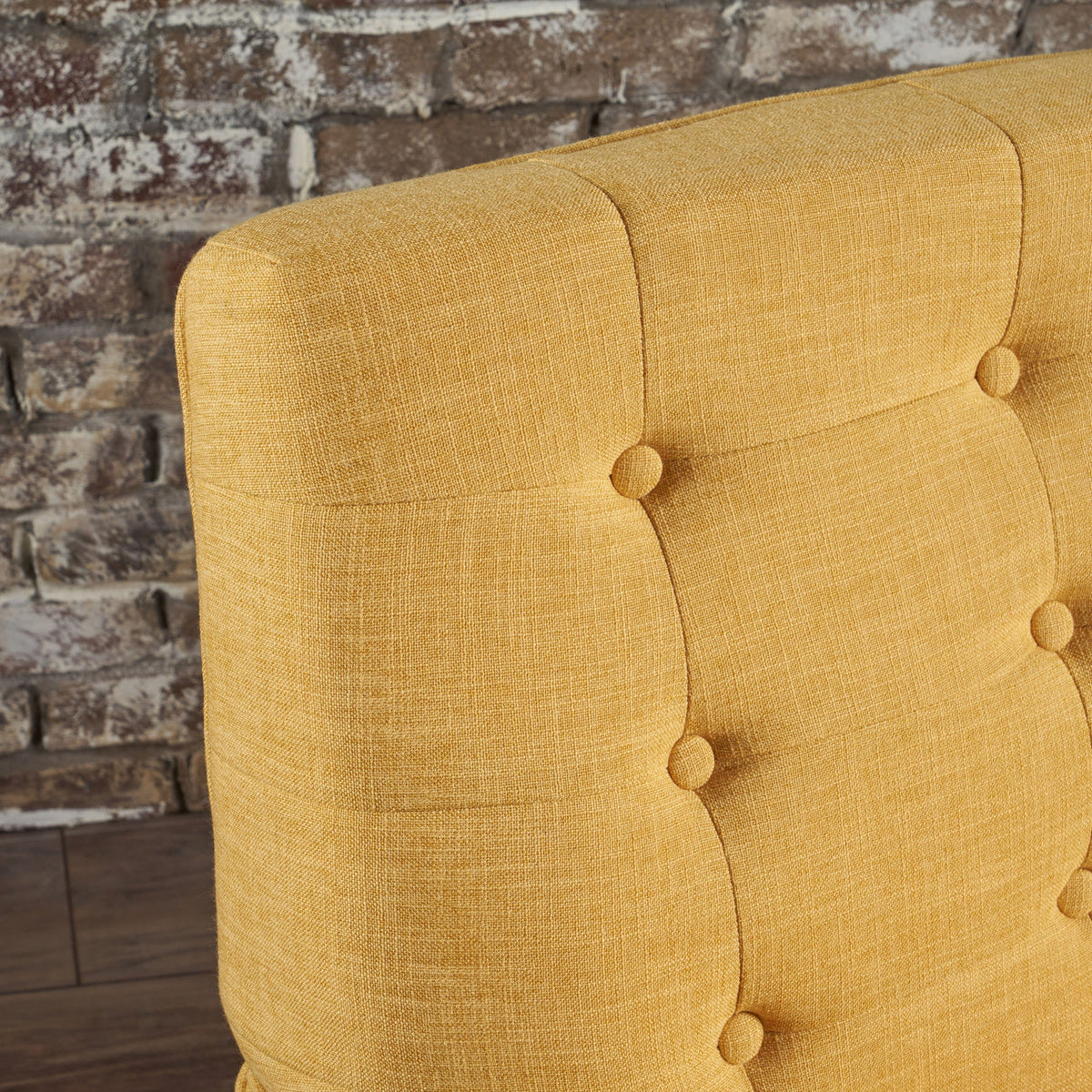 THE FURNITURE CO. Accent Chair Yellow Brooke Retro Club Chair
