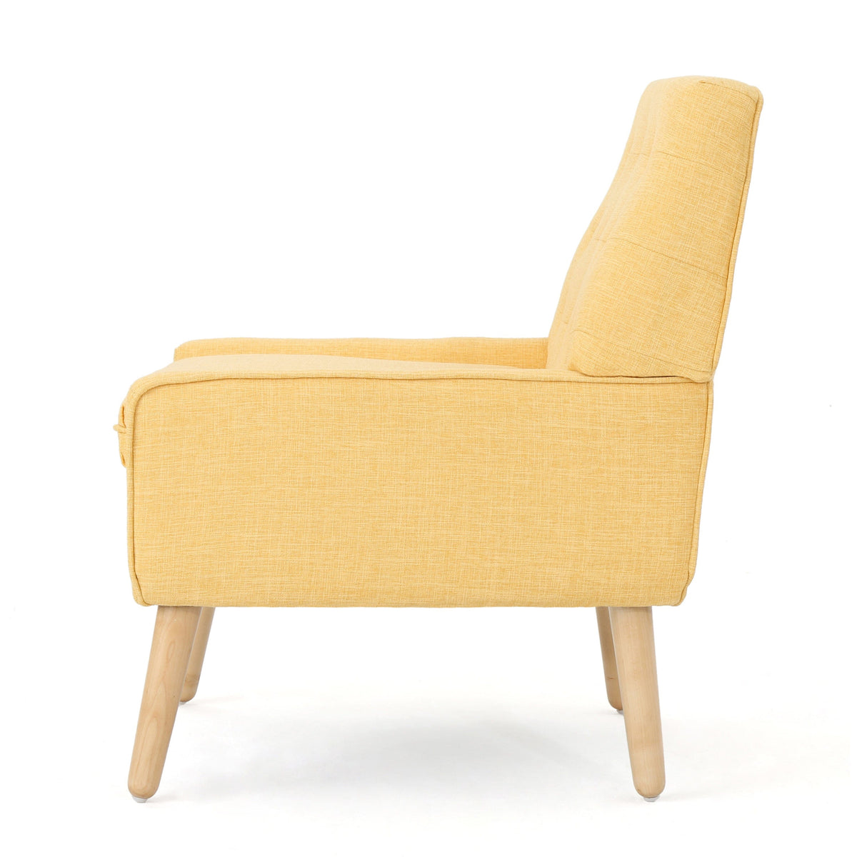 THE FURNITURE CO. Accent Chair Yellow Brooke Retro Club Chair