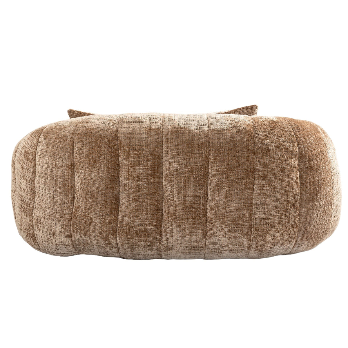 THE FURNITURE CO. Bean Bag Chair Comfortable High-Back Bean Bag Couch in Coffee Chenille