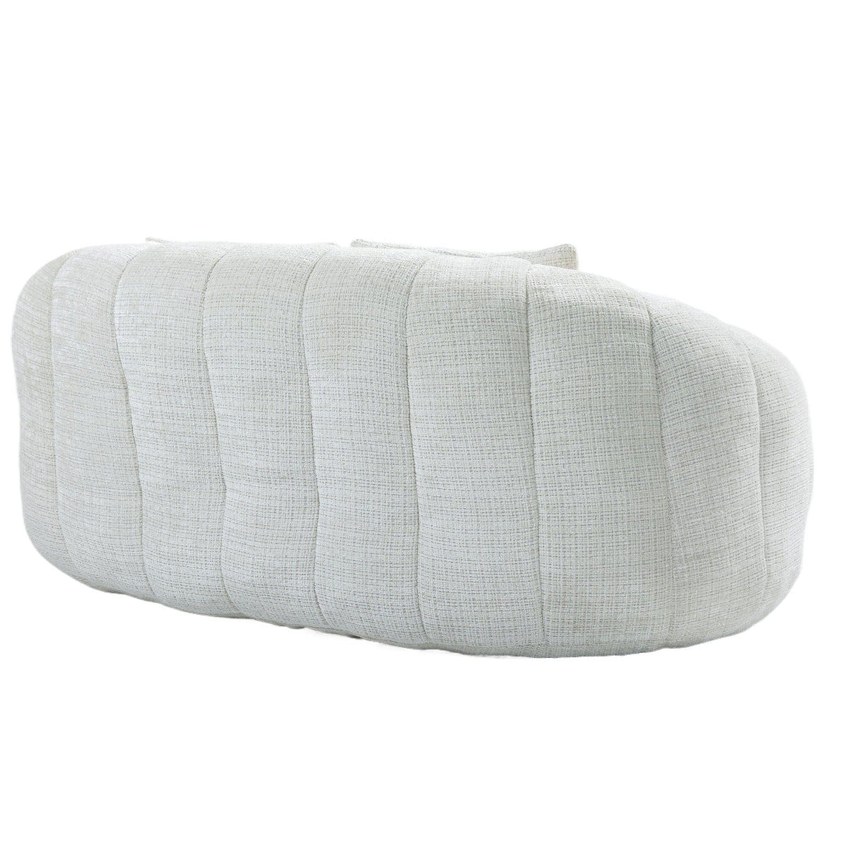 THE FURNITURE CO. Bean Bag Chair Default Comfortable High-Back Bean Bag Couch in Beige Chenille