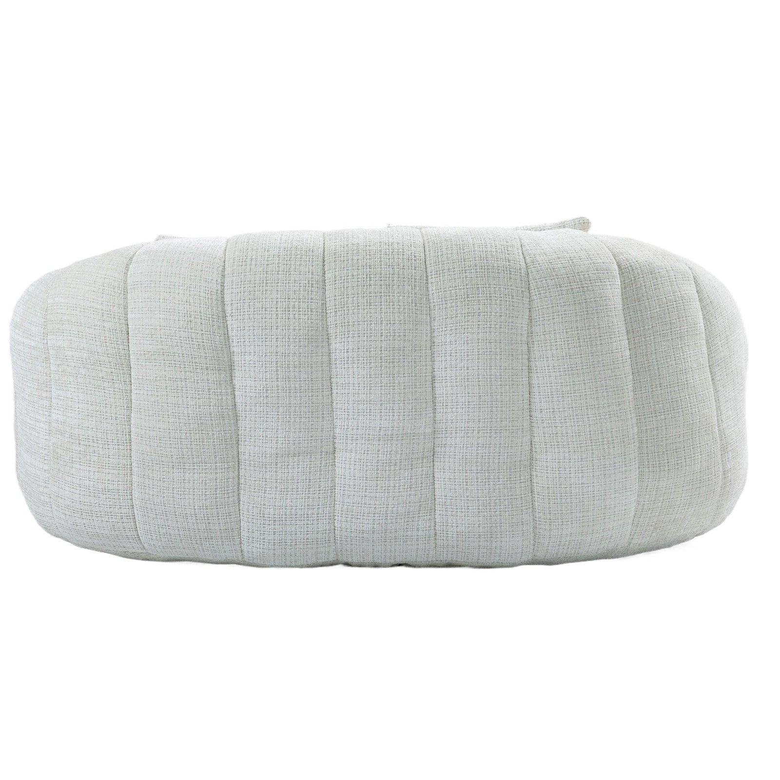 THE FURNITURE CO. Bean Bag Chair Default Comfortable High-Back Bean Bag Couch in Beige Chenille