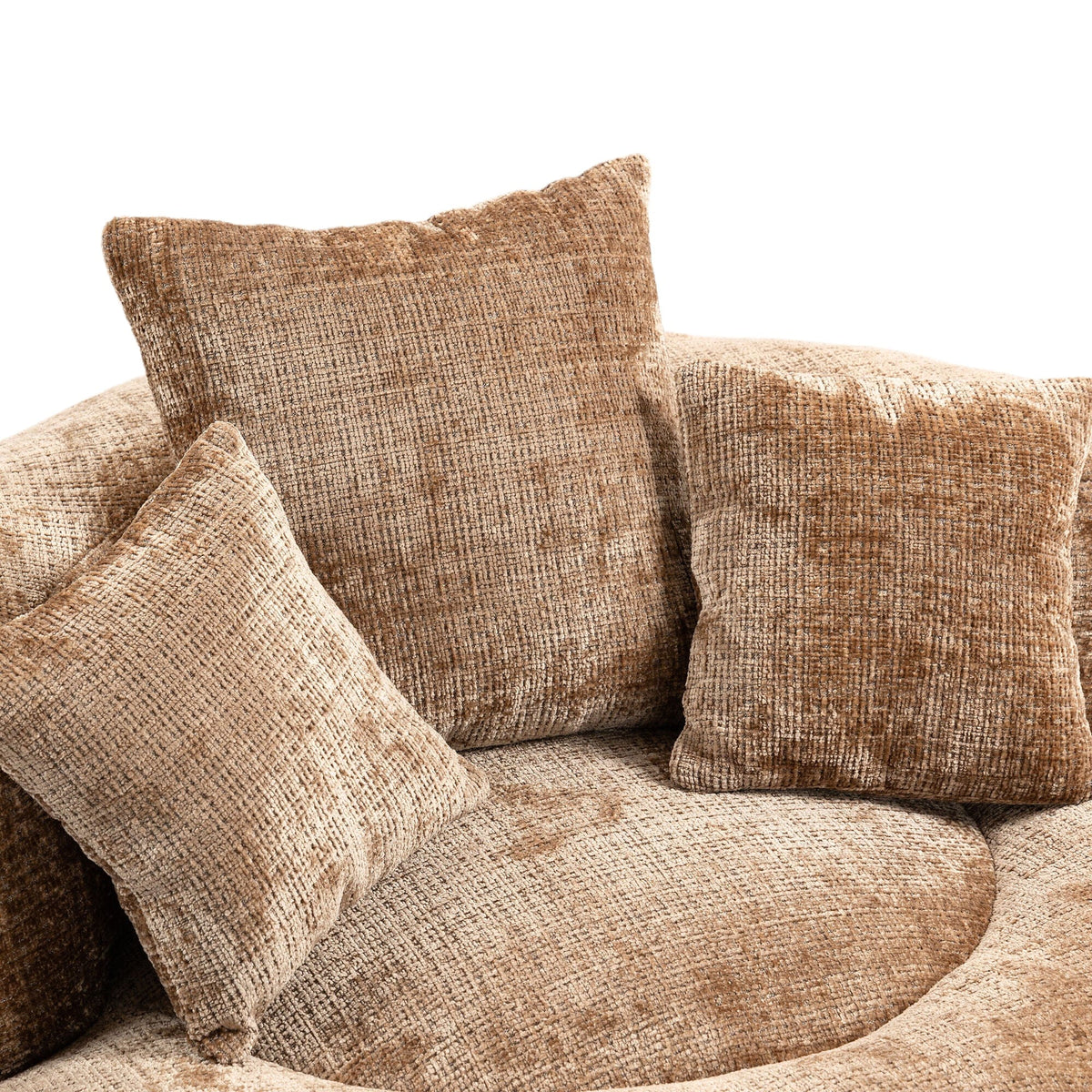 THE FURNITURE CO. Bean Bag Chair Default Comfortable Lazy Lounger Bean Bag Couch in Coffee Chenille