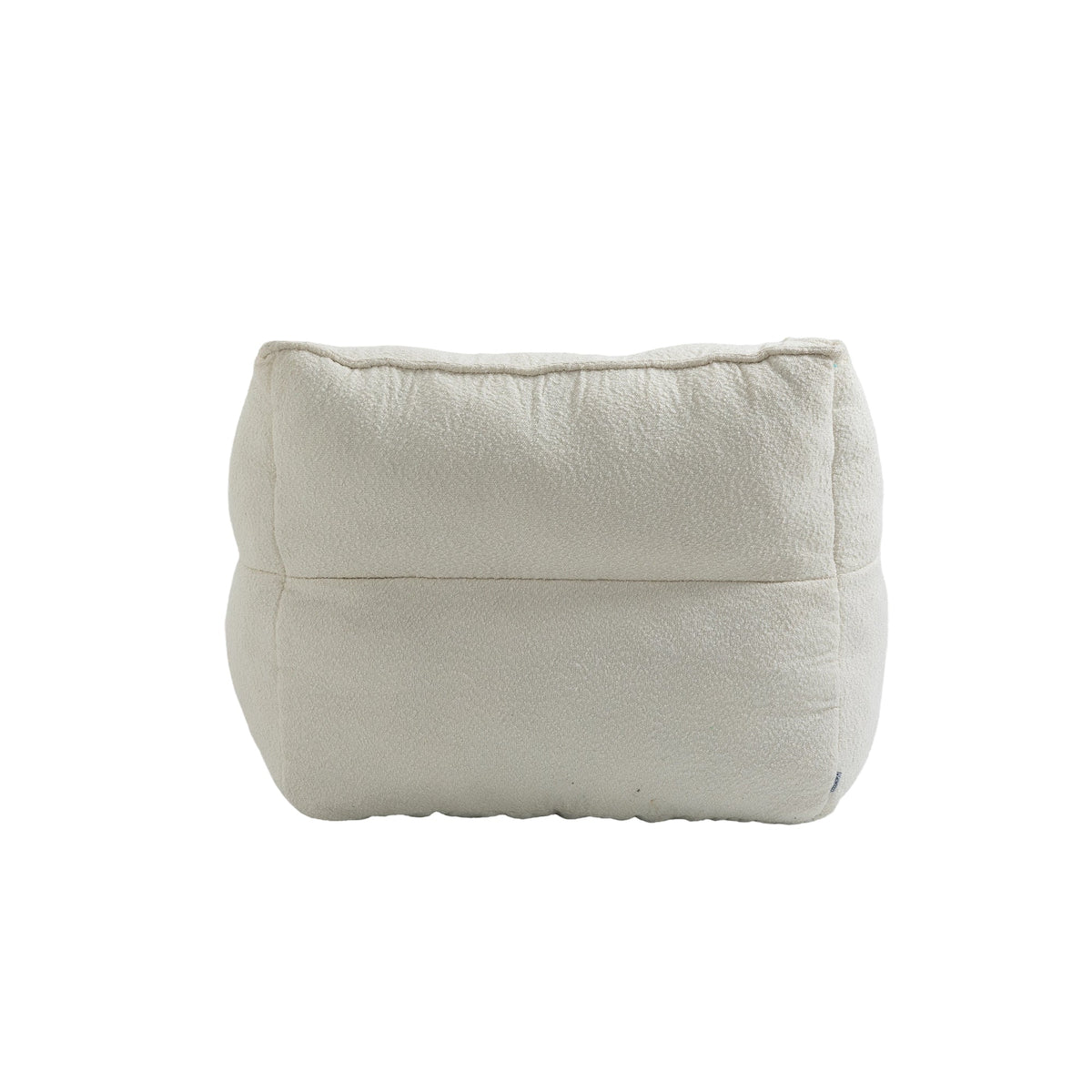 THE FURNITURE CO. Bean Bag Chair Modern High-Back  Beige Boucle Bean Bag Chair