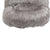 THE FURNITURE CO. Bean Bag Chair Shaggy Bean Bag Chair with Ottoman and Handle In Gray