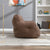 THE FURNITURE CO. Bean Bag Chair Soft Teddy Tufted Bean Bag Chair in Coffee