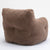 THE FURNITURE CO. Bean Bag Chair Soft Teddy Tufted Bean Bag Chair in Coffee