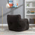 THE FURNITURE CO. Bean Bag Chair Soft Teddy Tufted Bean Bag Chair in Dark Gray