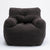 THE FURNITURE CO. Bean Bag Chair Soft Teddy Tufted Bean Bag Chair in Dark Gray