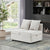 THE FURNITURE CO. Convertible Sofa Sleeper 4 in 1 Beige Multifunctional Sofa Bed with Adjustable Backrest