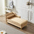 Khaki Velvet Chaise Lounge With Storage Compartment