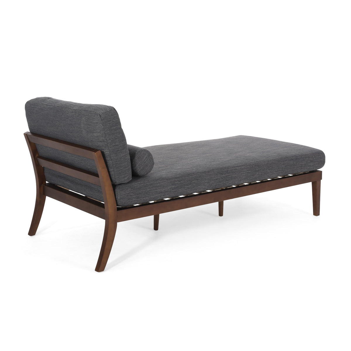 THE FURNITURE CO. Convertible Sofa Sleeper Minimal Charcoal Fabric Chaise Lounge Sofa
