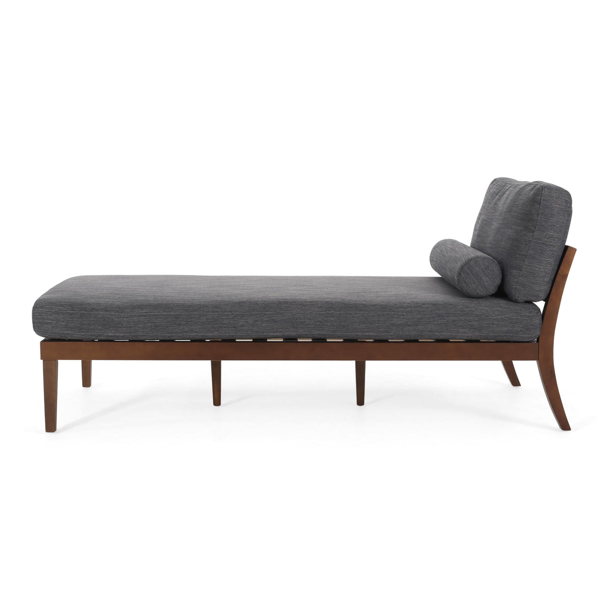 THE FURNITURE CO. Convertible Sofa Sleeper Minimal Charcoal Fabric Chaise Lounge Sofa