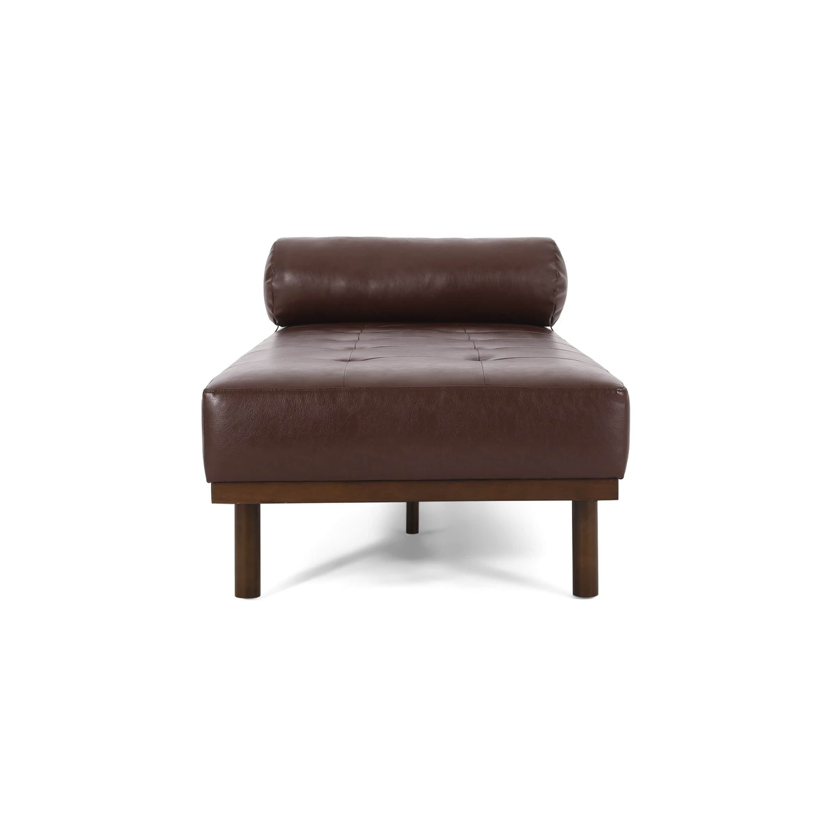 THE FURNITURE CO. Convertible Sofa Sleeper Minimal Dark Brown Chaise Lounge