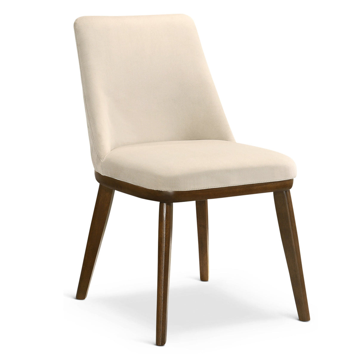 THE FURNITURE CO. Dining Chairs Luxury Clove Beige Velvet Dining Chairs for Elegant Dining Spaces
