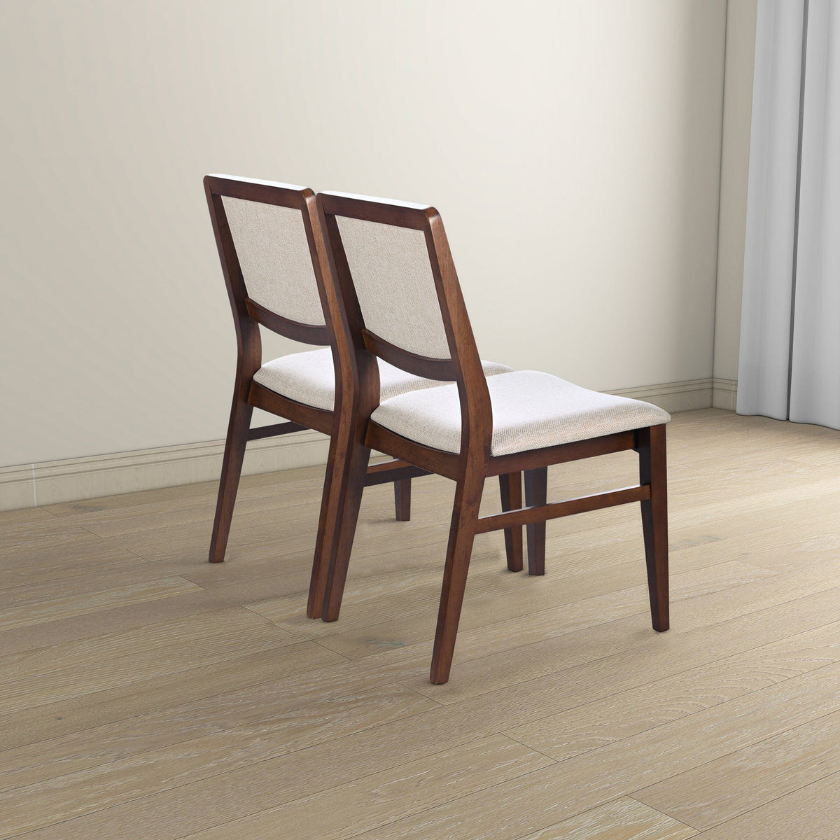 THE FURNITURE CO. Dining Chairs Luxury Skylar Beige Fabric Dining Chairs for Elegant Dining Spaces