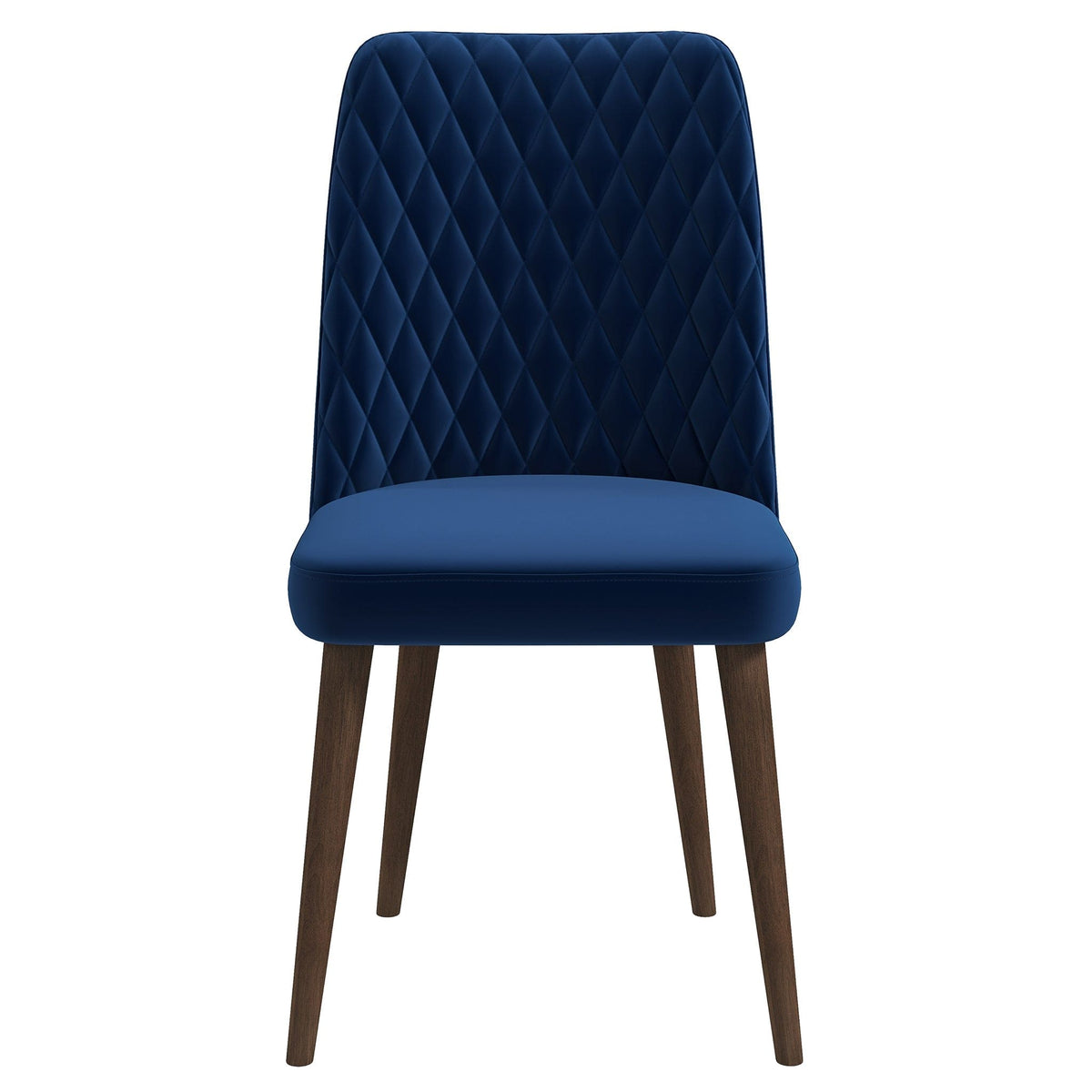 THE FURNITURE CO. Dining Chairs Premium Navy Blue Velvet Dining Chairs for Elegant Dining Spaces