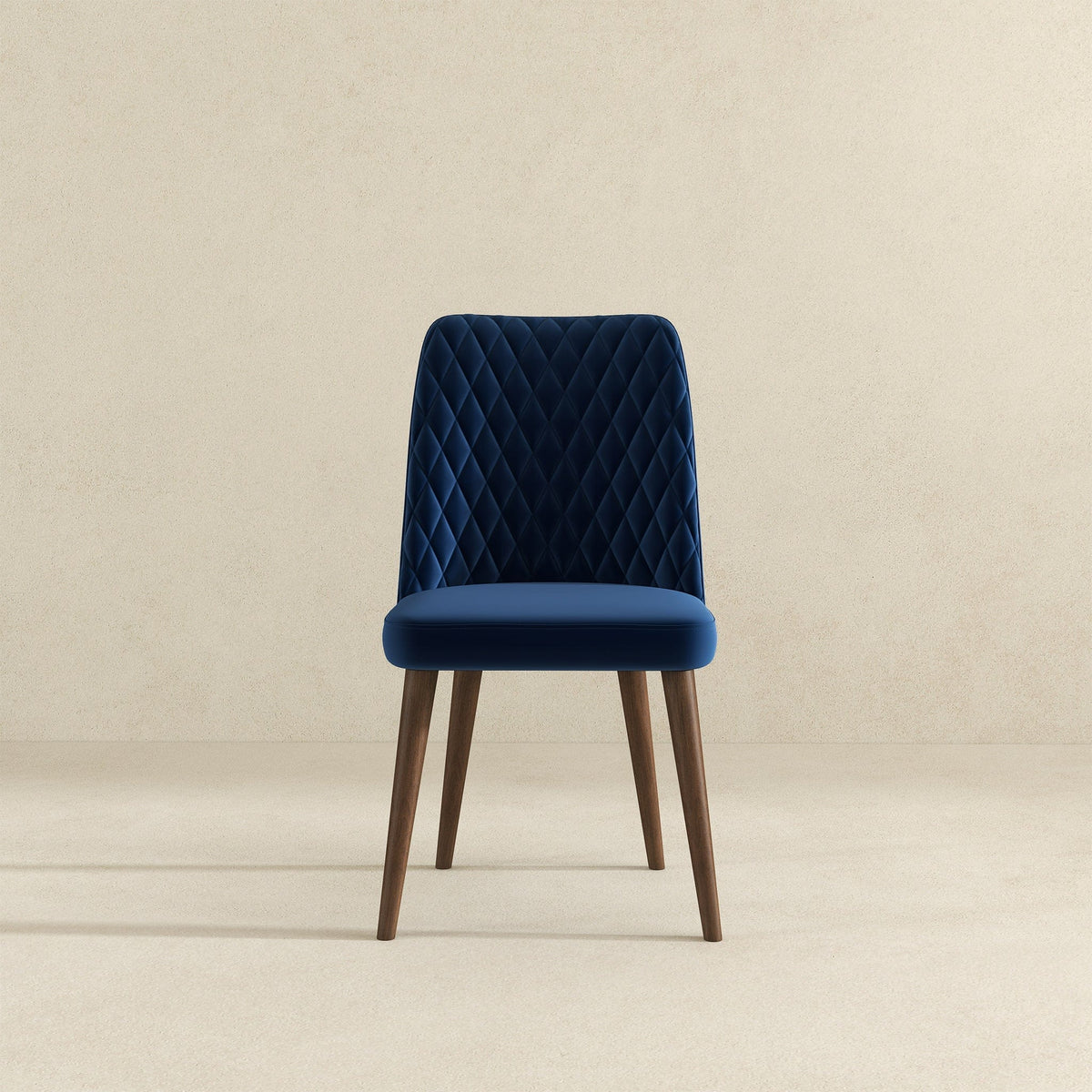 THE FURNITURE CO. Dining Chairs Premium Navy Blue Velvet Dining Chairs for Elegant Dining Spaces
