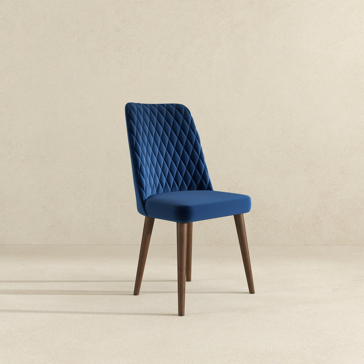 THE FURNITURE CO. Dining Chairs Premium Navy Blue Velvet Dining Chairs for Elegant Dining Spaces
