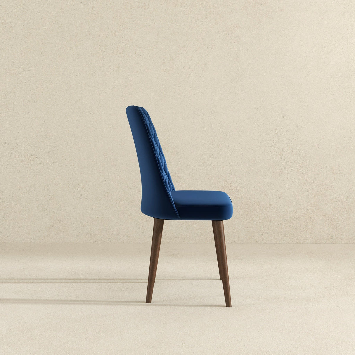 THE FURNITURE CO. Dining Chairs Premium Navy Blue Velvet Dining Chairs for Elegant Dining Spaces