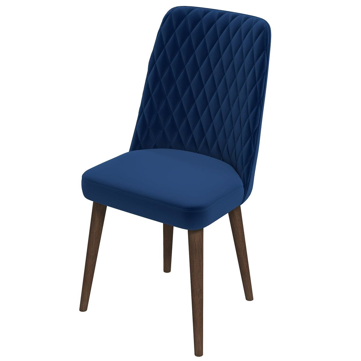 THE FURNITURE CO. Dining Chairs Premium Navy Blue Velvet Dining Chairs for Elegant Dining Spaces