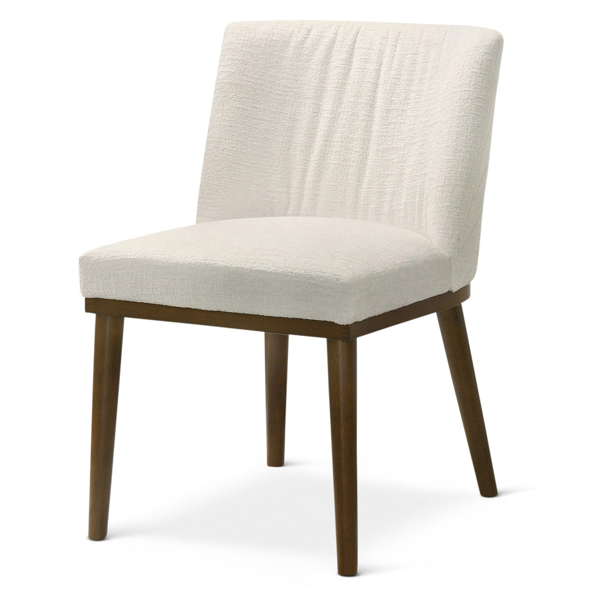 THE FURNITURE CO. Dining Chairs Premium White Fabric Dining Chairs for Elegant Dining Spaces