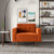 THE FURNITURE CO. Lounge Chairs Elegant Burnt Orange Velvet Lounge Chair for Stylish Living Spaces