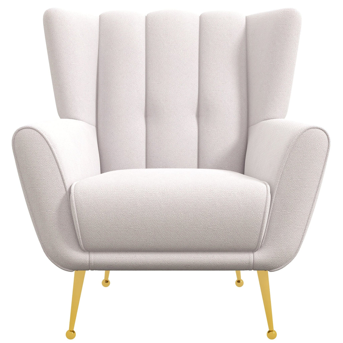 THE FURNITURE CO. Lounge Chairs Luxury Beige Boucle Armchair for Elegant Living Spaces