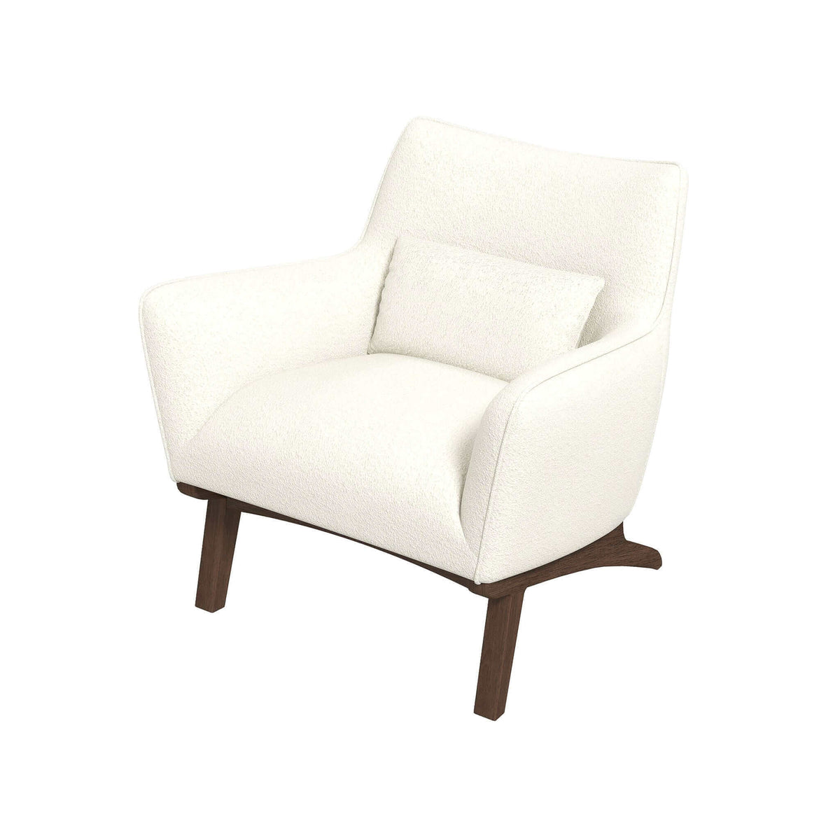 THE FURNITURE CO. Lounge Chairs Luxury Beige Boucle Armchair for Stylish Living Spaces