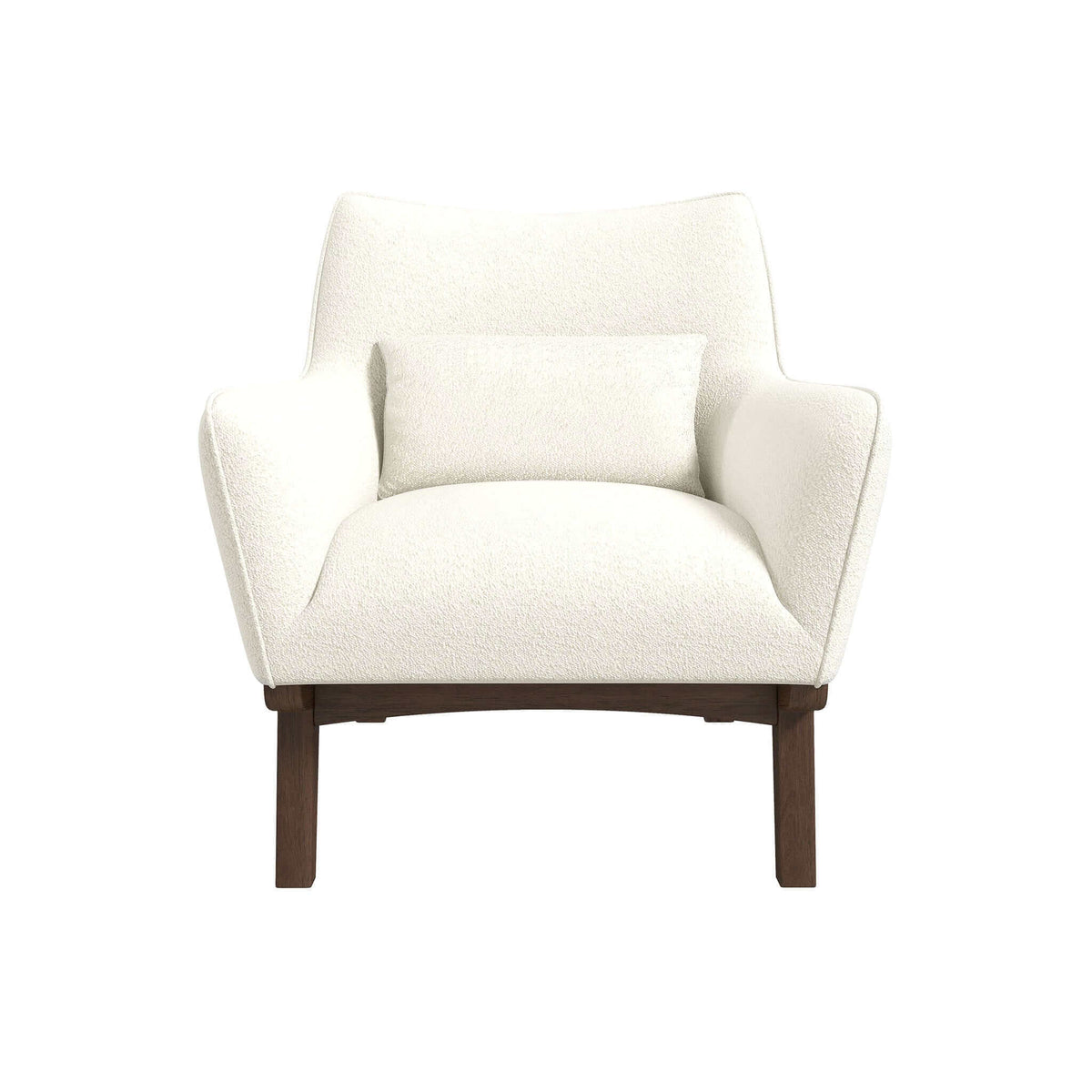 THE FURNITURE CO. Lounge Chairs Luxury Beige Boucle Armchair for Stylish Living Spaces