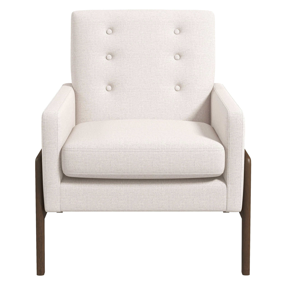 THE FURNITURE CO. Lounge Chairs Luxury Beige Velvet Lounge Chair for Stylish Living Spaces
