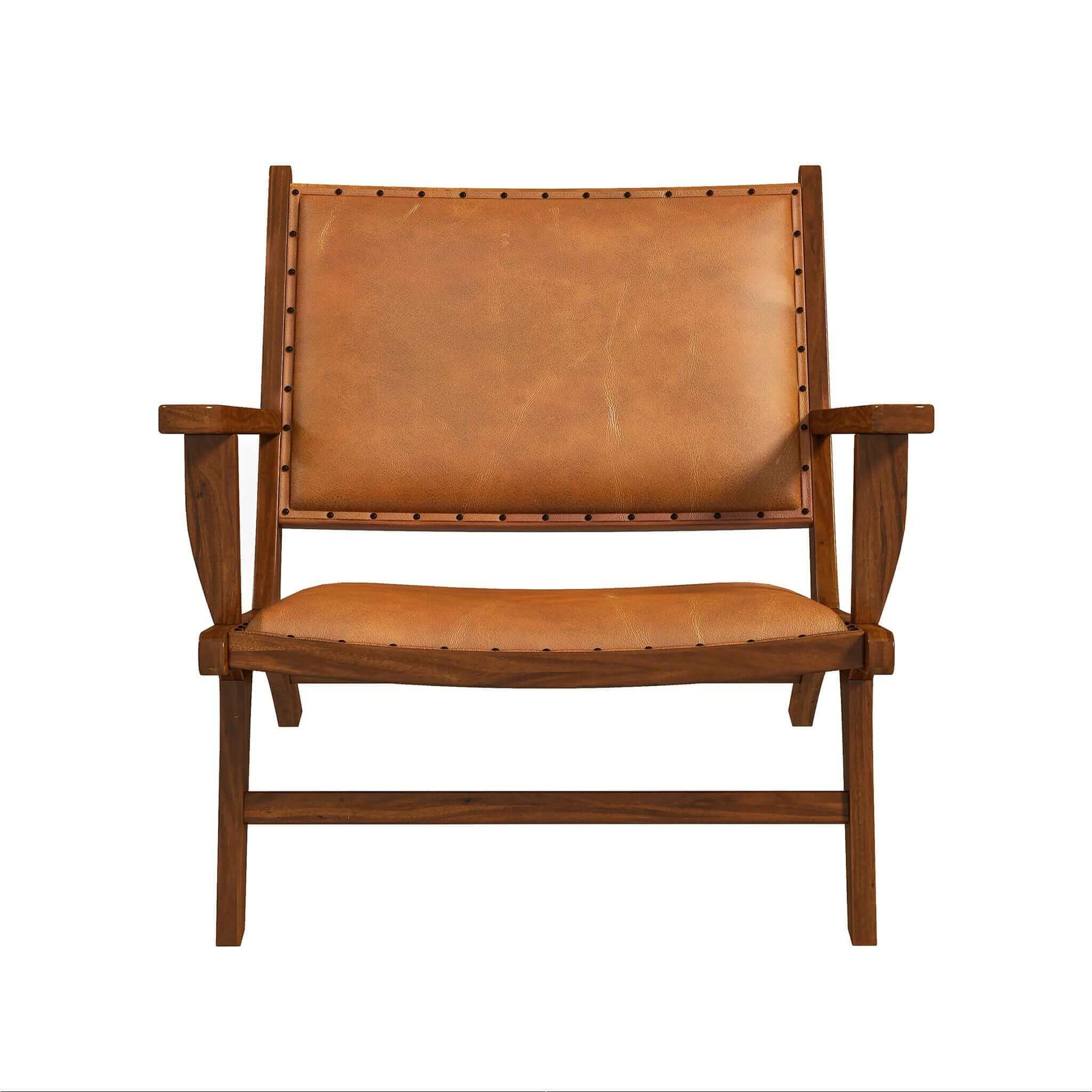 THE FURNITURE CO. Lounge Chairs Luxury Leather Arm Chair for Elegant Living Spaces