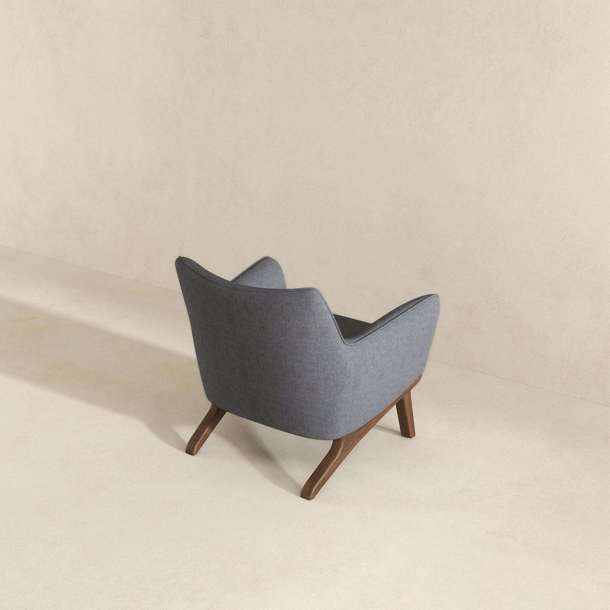 THE FURNITURE CO. Lounge Chairs Luxury Sea Side Grey Linen Armchair for Stylish Living Spaces