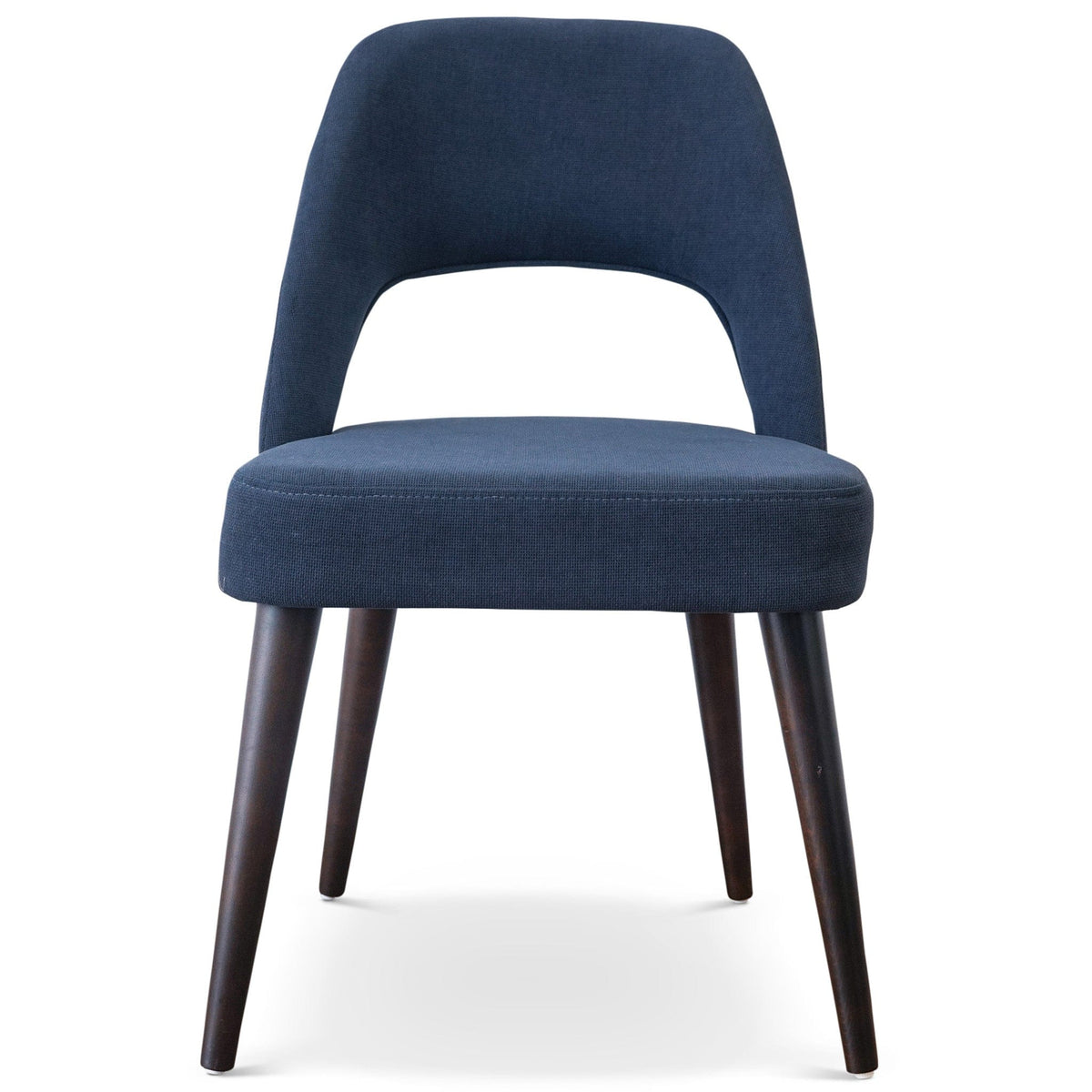 THE FURNITURE CO. Luxury Blue Fabric Dining Chairs for Dining Spaces
