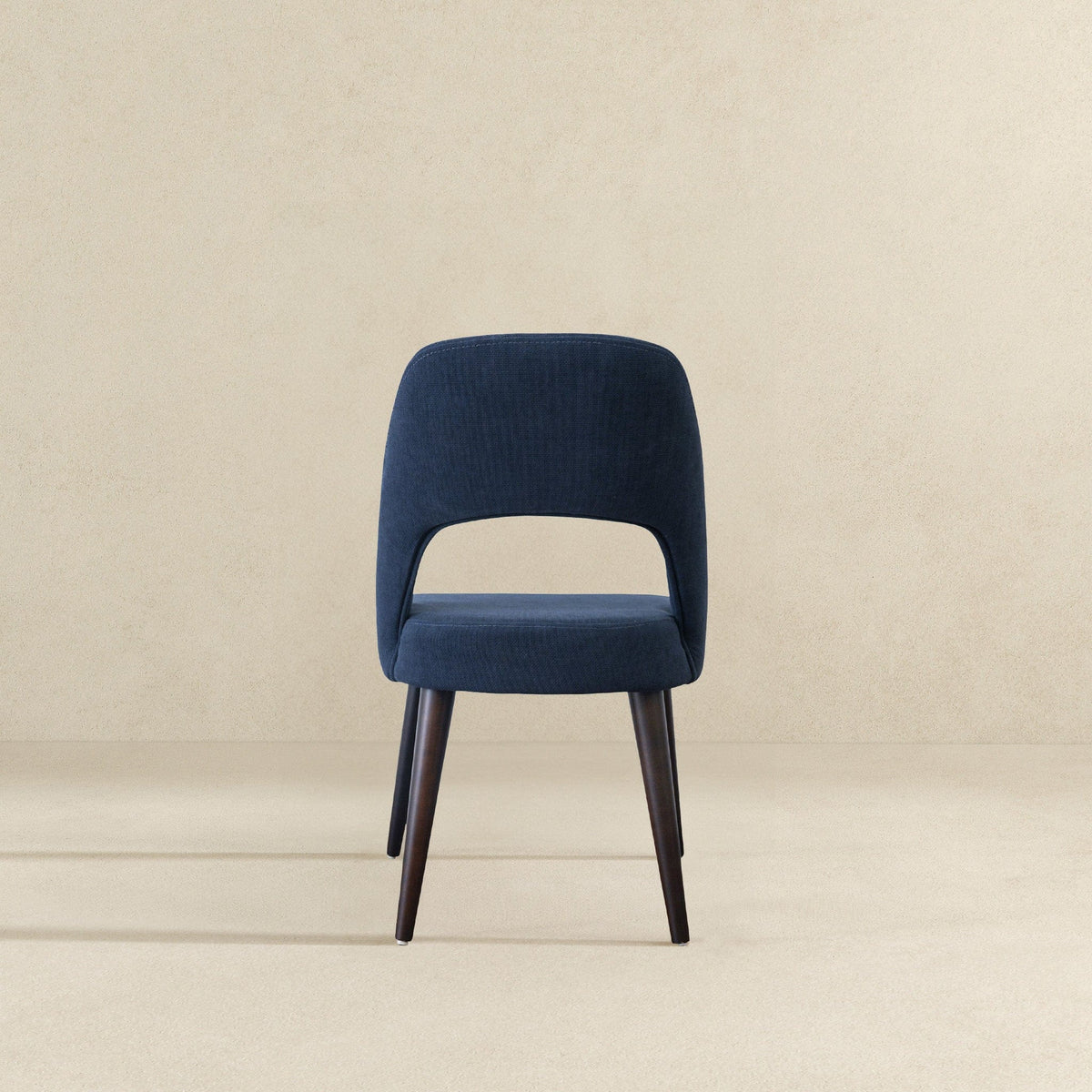 THE FURNITURE CO. Luxury Blue Fabric Dining Chairs for Dining Spaces