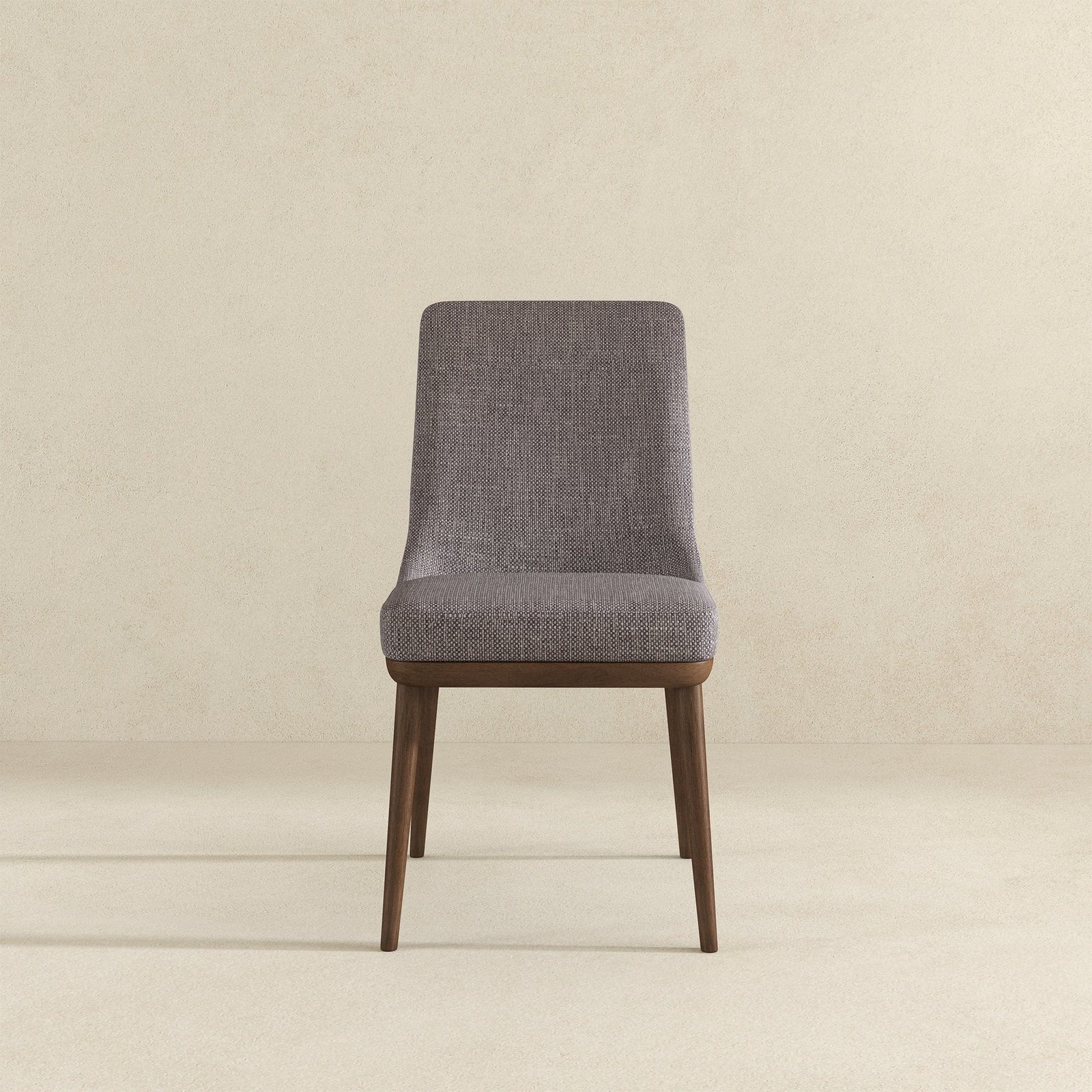 THE FURNITURE CO. Luxury Grey Fabric Dining Chairs for Elegant Dining Spaces