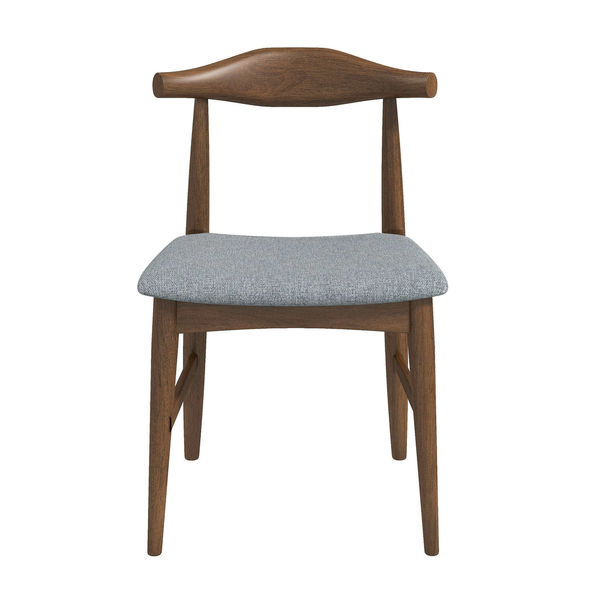THE FURNITURE CO. Luxury Grey Solid Wood Dining Chair for Elegant Dining Spaces
