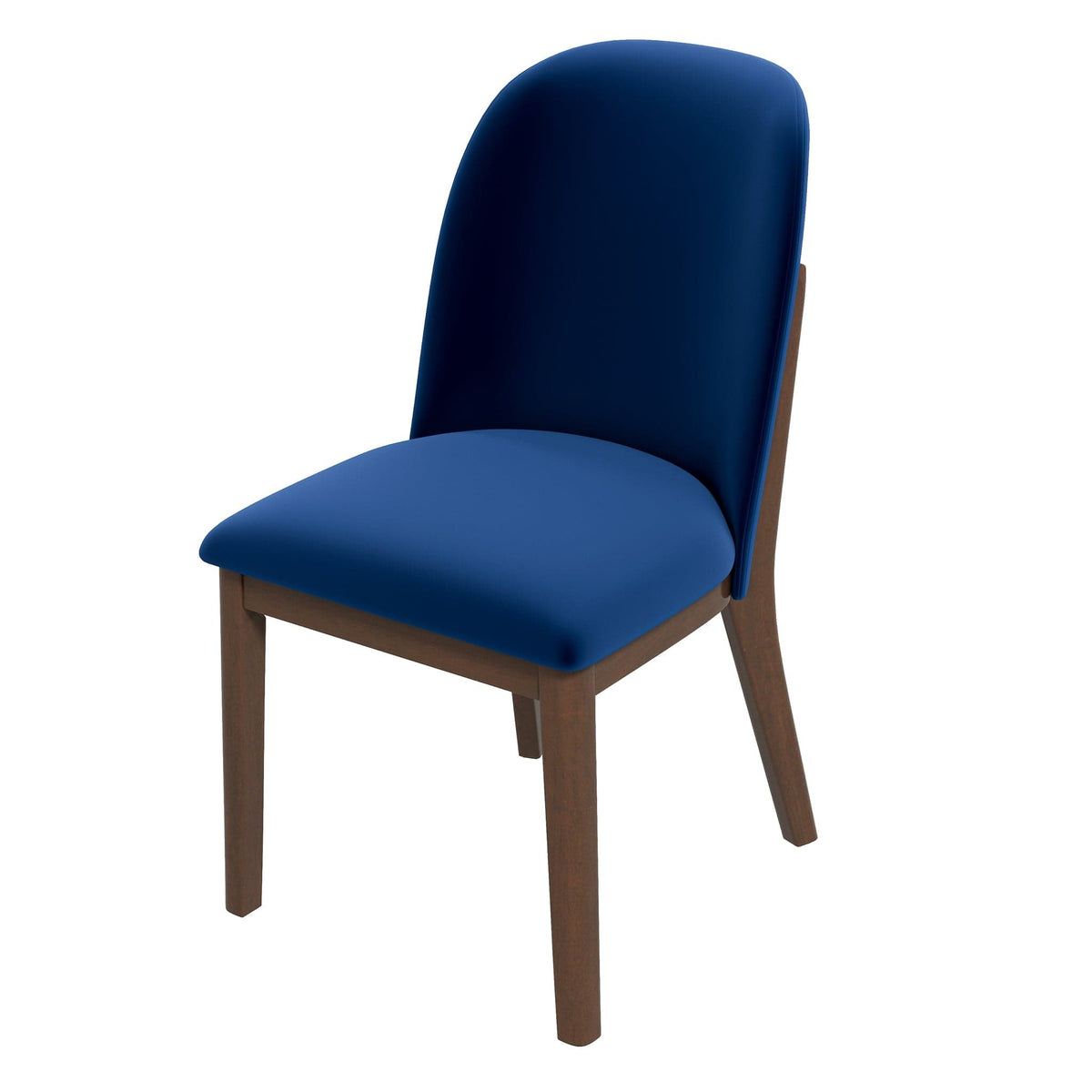 THE FURNITURE CO. Luxury Navy Blue Velvet Dining Chairs for Elegant Dining Spaces.