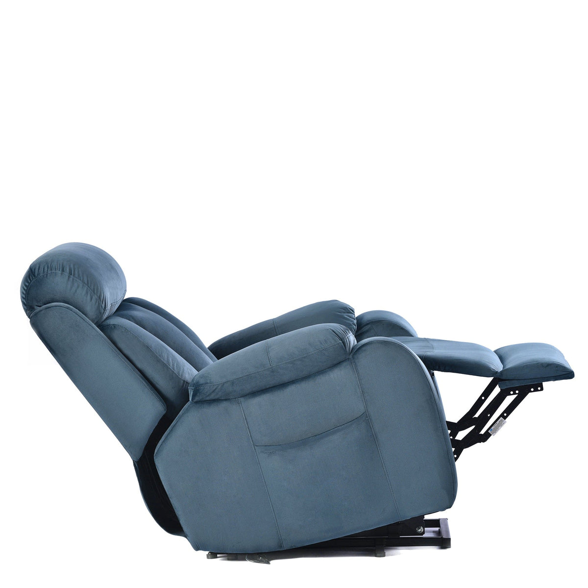 THE FURNITURE CO. Power Lift Recliner Power Lift Recliner Chair In Navy Blue - Electric Sofa with Remote Control