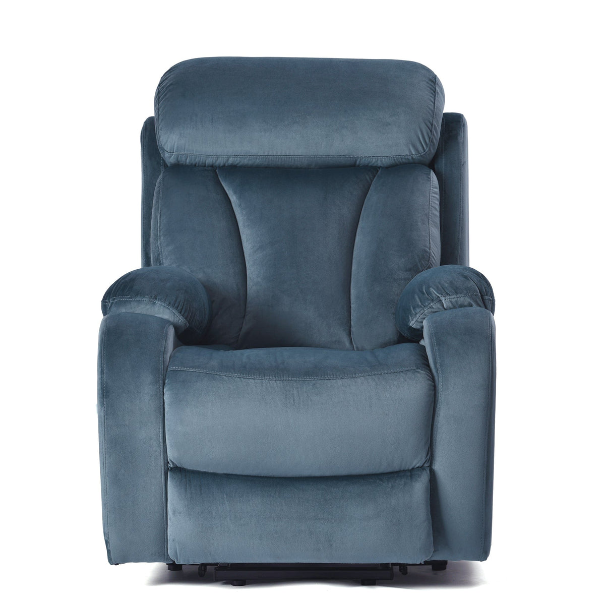 THE FURNITURE CO. Power Lift Recliner Power Lift Recliner Chair In Navy Blue - Electric Sofa with Remote Control