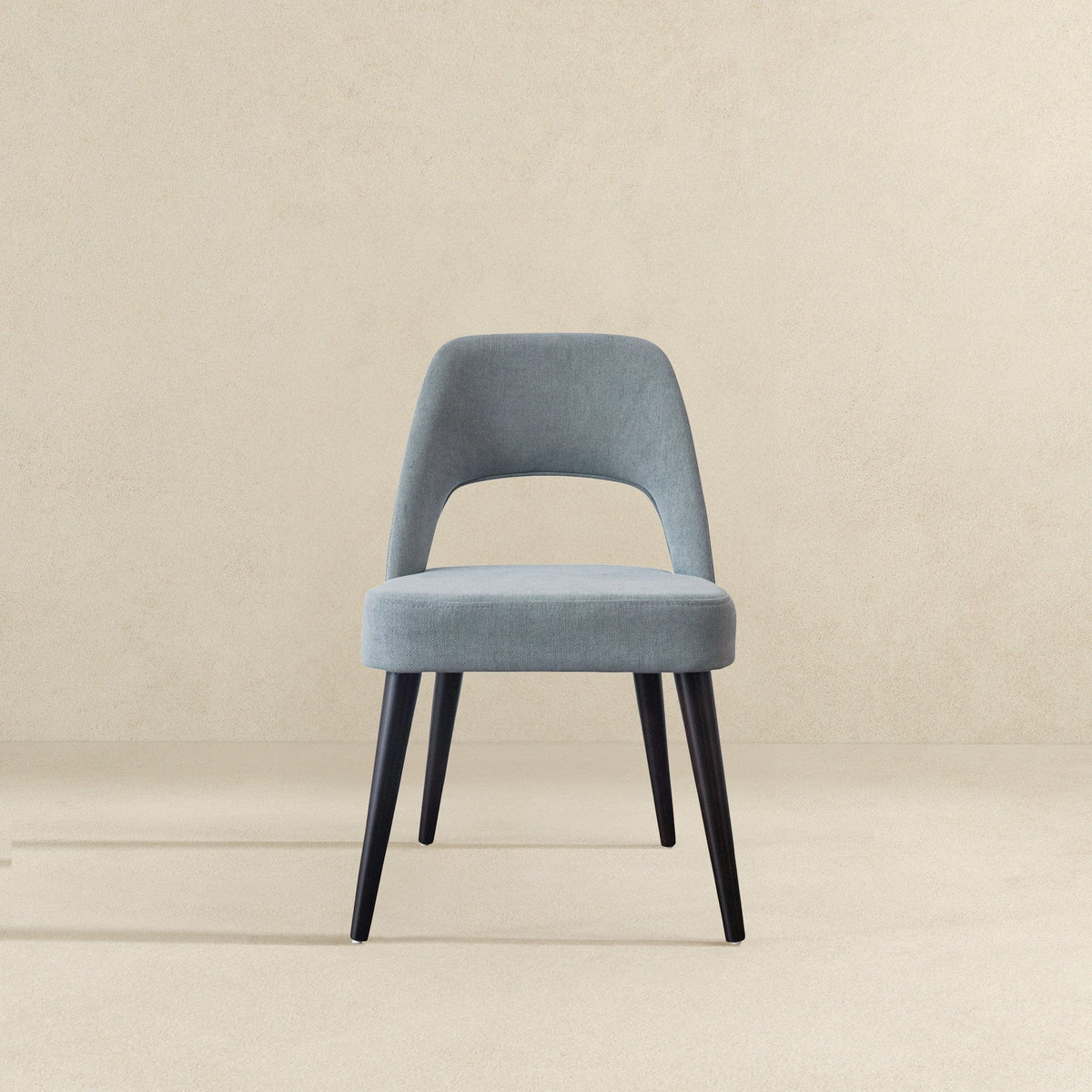 THE FURNITURE CO. Premium Grey Fabric Dining Chairs Set for Elegant Dining Spaces