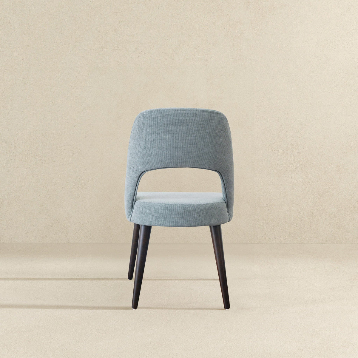 THE FURNITURE CO. Premium Grey Fabric Dining Chairs Set for Elegant Dining Spaces